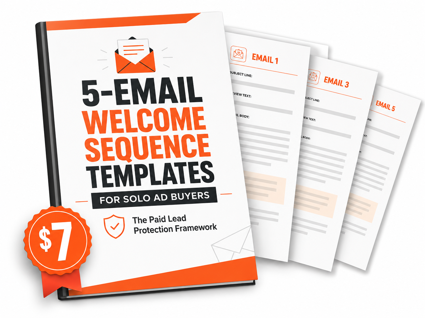 5-Email Welcome Sequence Templates For Solo Ad Buyers product mockup